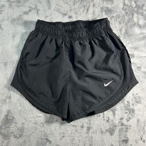 Nike Women Running Shorts Black Dri-FIT Athletic Gym Workout XS